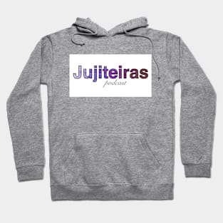 Jujiteiras Podcast artistic logo with white background Hoodie